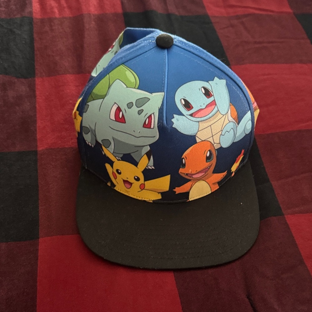 Pokemon Blue and Black Kids Hat